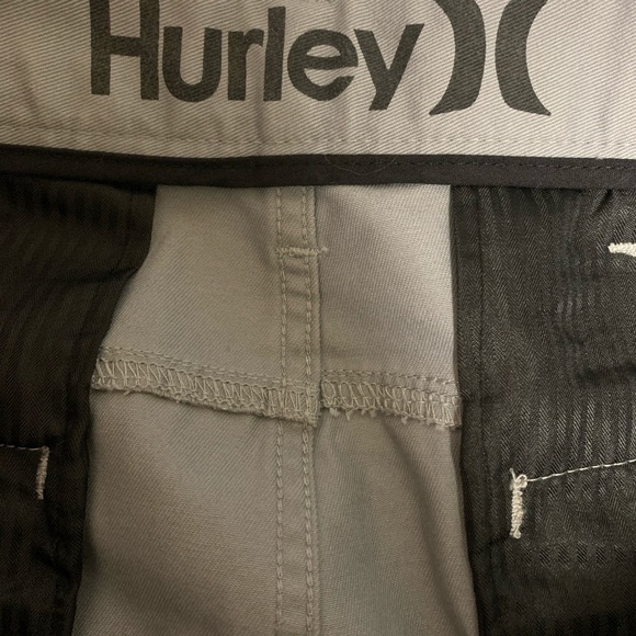 Hurley men’s flat front grey casual shorts - Picture 5 of 7